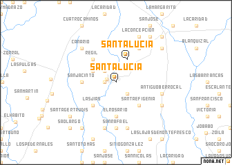 map of Santa Lucía