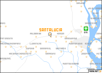 map of Santa Lucía