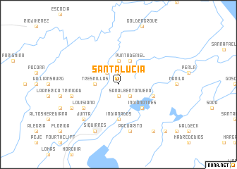 map of Santa Lucía