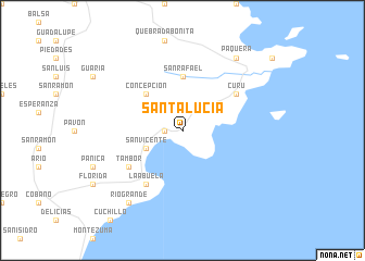 map of Santa Lucía