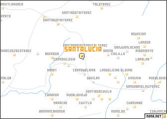 map of Santa Lucía