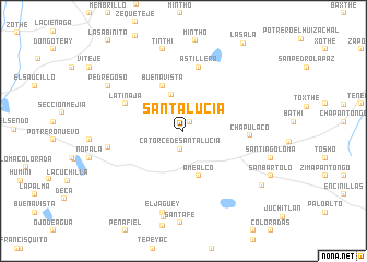 map of Santa Lucía