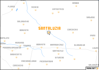 map of Santa Luzia