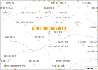 map of Santa Margherita