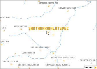 map of Santa María Alotepec