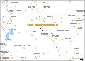 map of Santa María Apaxco