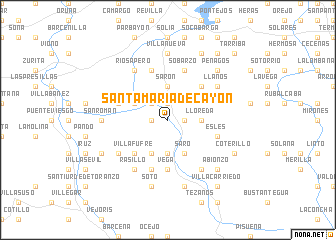 map of Santa María de Cayón