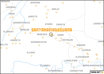 map of Santa María de Guana