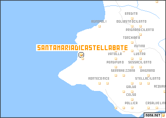 map of Santa Maria di Castellabate