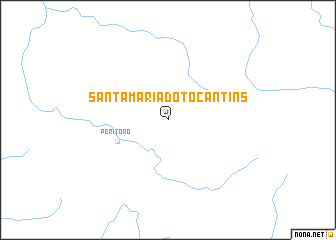 map of Santa Maria do Tocantins