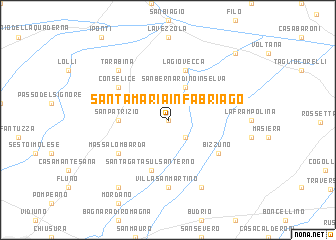 map of Santa Maria in Fabriago