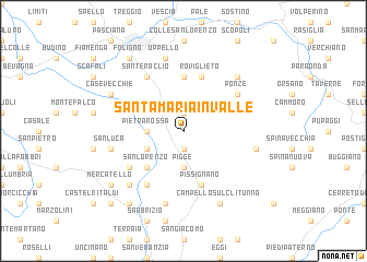 map of Santa Maria in Valle