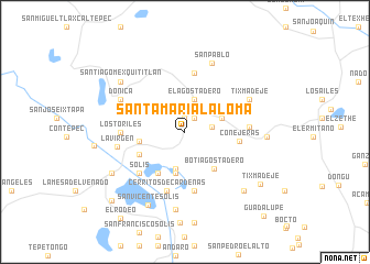 map of Santa María la Loma