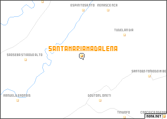 map of Santa Maria Madalena