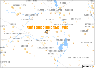 map of Santa María Magdalena