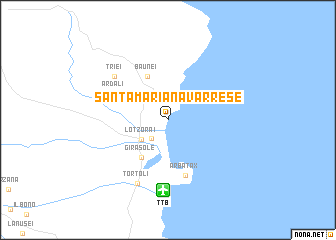 map of Santa Maria Navarrese