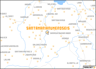 map of Santa María Número Seis