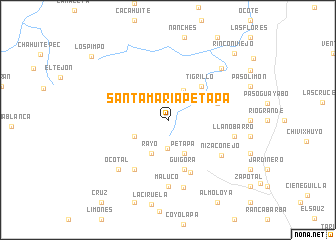 map of Santa María Petapa
