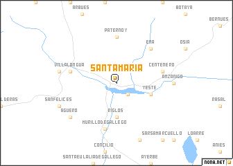 map of Santa María