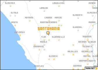 map of Santa María