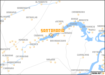 map of Santa Maria