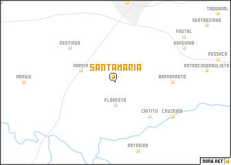 map of Santa Maria