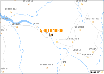 map of Santa María