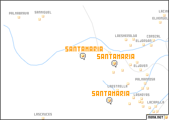 map of Santa María