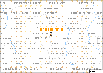 map of Santa María