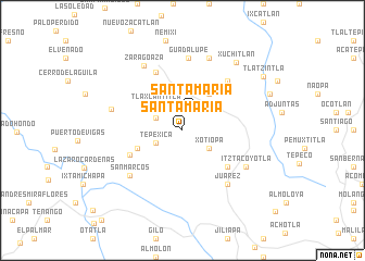 map of Santa María