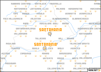 map of Santa Maria