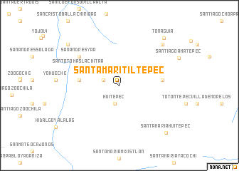 map of Santa Marí Tiltepec