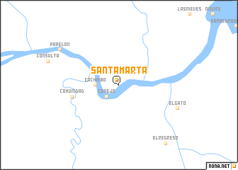 map of Santa Marta