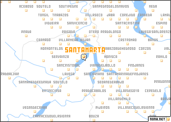 map of Santa Marta