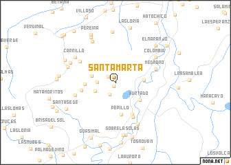 map of Santa Marta