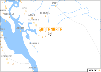 map of Santa Marta