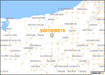 map of Santa Marta