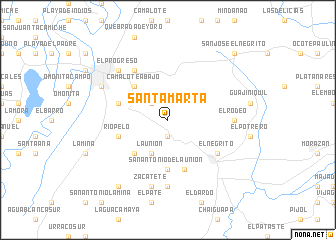 map of Santa Marta