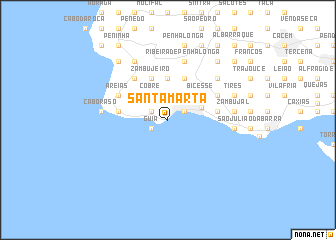 map of Santa Marta