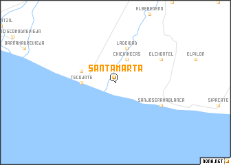 map of Santa Marta