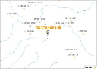 map of Santa Martha