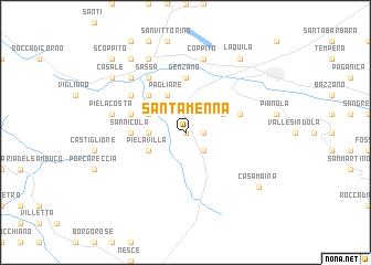 map of Santa Menna