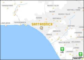 map of Santa Monica