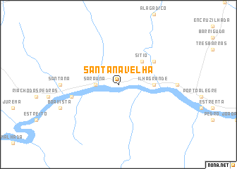 map of Santana Velha