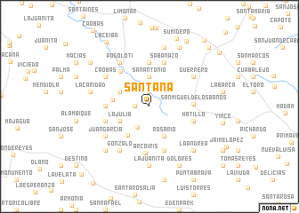 map of Santana