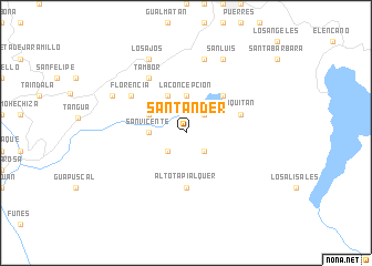 map of Santander