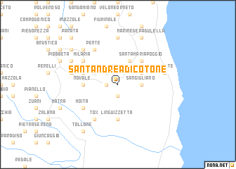 map of Santʼ Andrea-di-Cotone