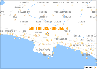 map of Santʼ Andrea di Foggia