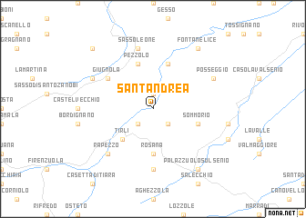 map of SantʼAndrea