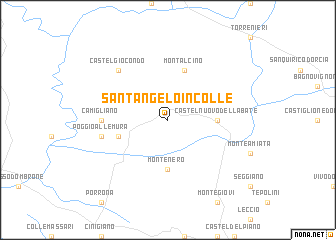 map of SantʼAngelo in Colle